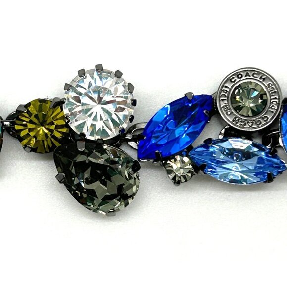 Coach Swarovski Crystals Bracelet Michelle Trachtenberg Multicolor Beads 7 In - Picture 11 of 16
